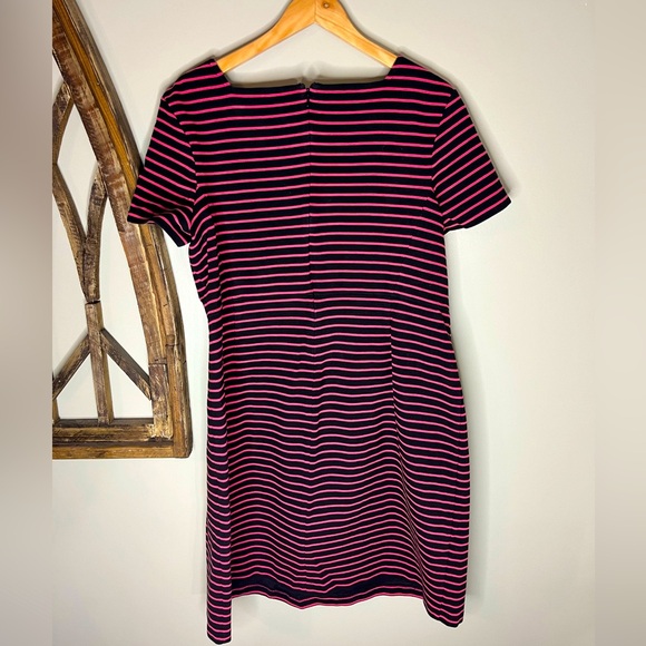 Talbots Black/Pink Stripped Dress - Picture 2 of 4